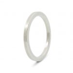 Anillo-alianza de plata 925 mate, sección 2x2mm.