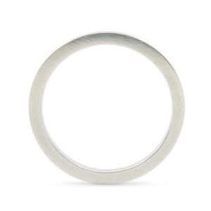 Anillo-alianza de plata 925 mate, sección 2x2mm.
