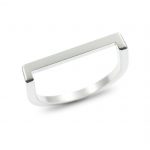 Anillo de plata 925 mate, sección cuadrada 2x2mm.