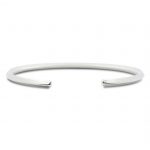 Pulsera rígida de plata 925 maciza, acabado mate. Sección cuadrada de 3x3mm.