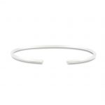 Pulsera rígida de plata 925 maciza, acabado mate. Sección cuadrada de 2x2mm.