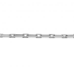 Pulsera de eslabones macizos de plata 925 mate. Cierre oculto de diseño propio. Ancho 8mm. Longitud opcional 16cm, 18cm o 20cm,