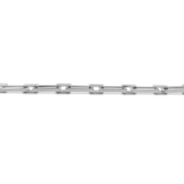 Pulsera de eslabones macizos de plata 925 mate. Cierre oculto de diseño propio. Ancho 8mm. Longitud opcional 16cm, 18cm o 20cm,
