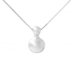 Colgante de plata 925. Cadena "veneciana" 45cm.  Objeto diseñado y fabricado artesanalmente en Madrid, España, por el estudio-taller de malicia. Este colgante ha sido fabricado por personas que disfrutan su trabajo.