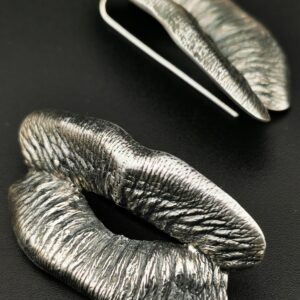 Besos pendientes. Plata 925. Largo 4cm.