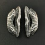 Besos pendientes. Plata 925. Largo 4cm.